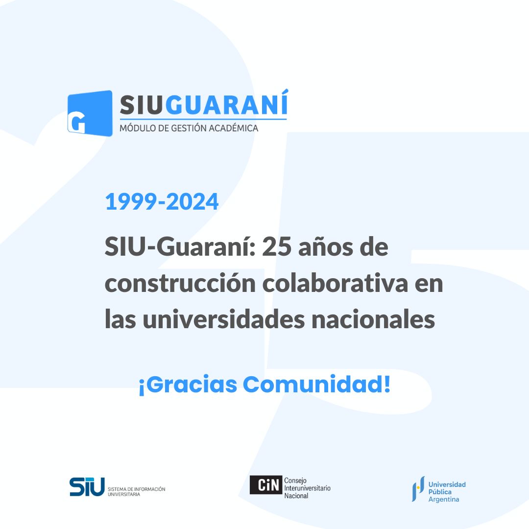 siu guarani cin 25aniv 1999 2024