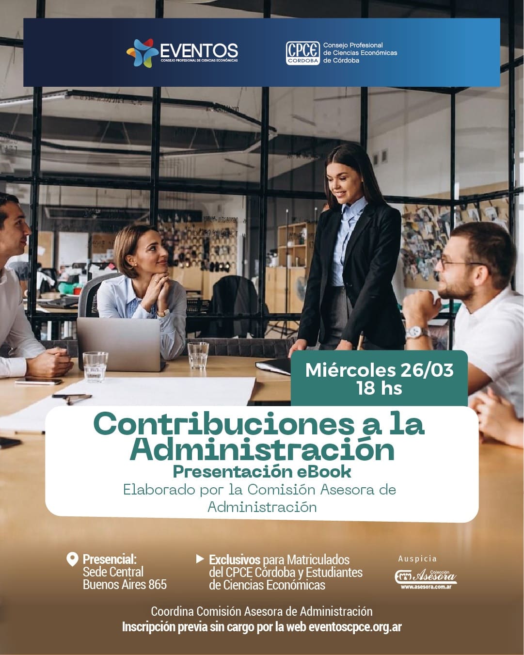 flyer sobre ebook contribuciones administracion